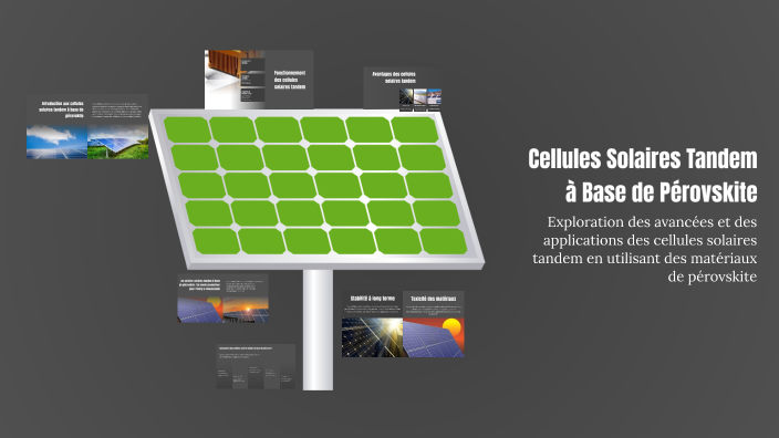 Aperçu du marché des cellules solaires à pérovskite